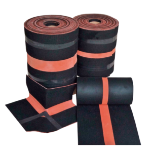 SOPRAJOINT PLUS 100 is a monolithic expansion joint made of EPDM-based synthetic rubber, consisting of two flanges coated on the surface and underface with a woven oxidized and stabilized polyacrylonitrile, with an expandable core.